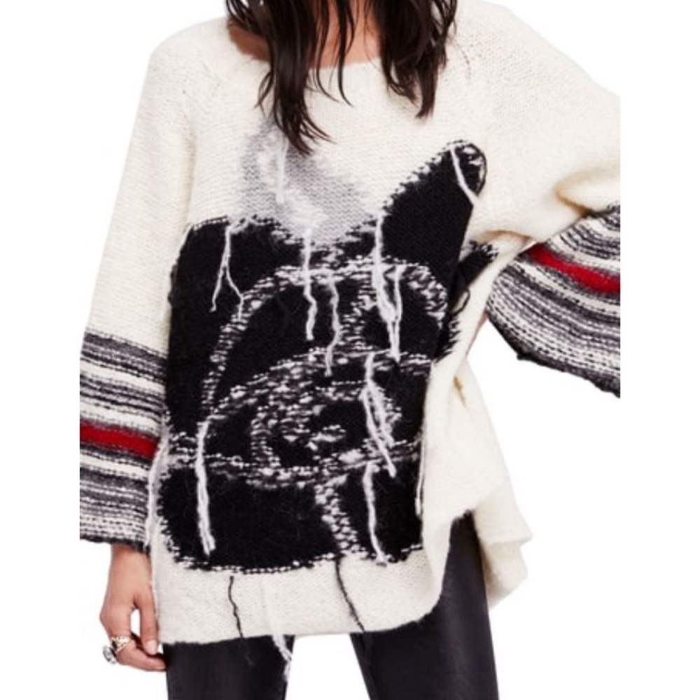 Free People Oversized Last Rose Sweater
